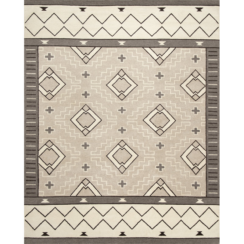 Mesa Handmade Wool Area Rug, Rectangle 5' x 7'