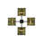4 - Light Steel Chandelier
