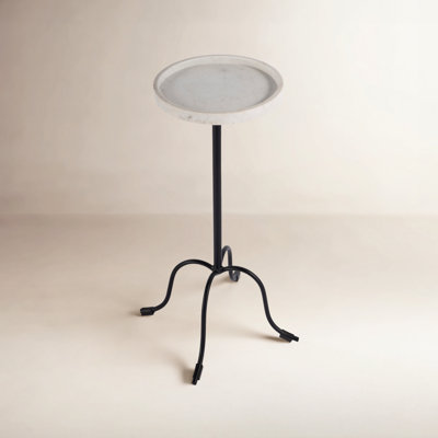 10" Genuine Marble End Table