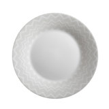 Missoni Dessert Plates ZIG ZAG Set of 6 White diam. 8.5 in