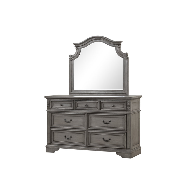 Azoriah Mirror in Gray