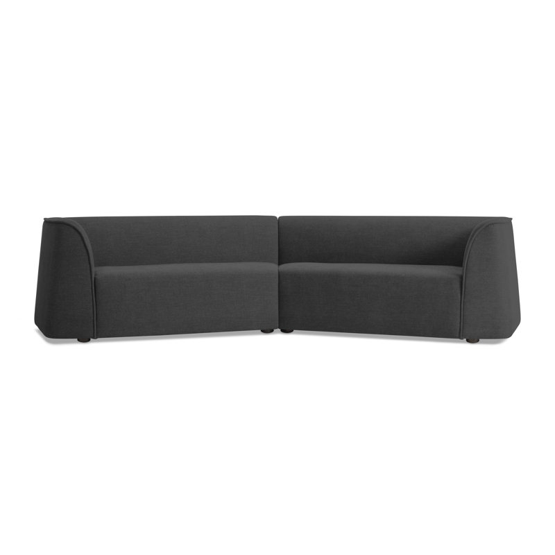 Thataway Sectional, 29" H x 126" W x 53" D, Tofte Navy Polyester Blend