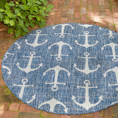 Tapis intérieur / extérieur bleu Glidden