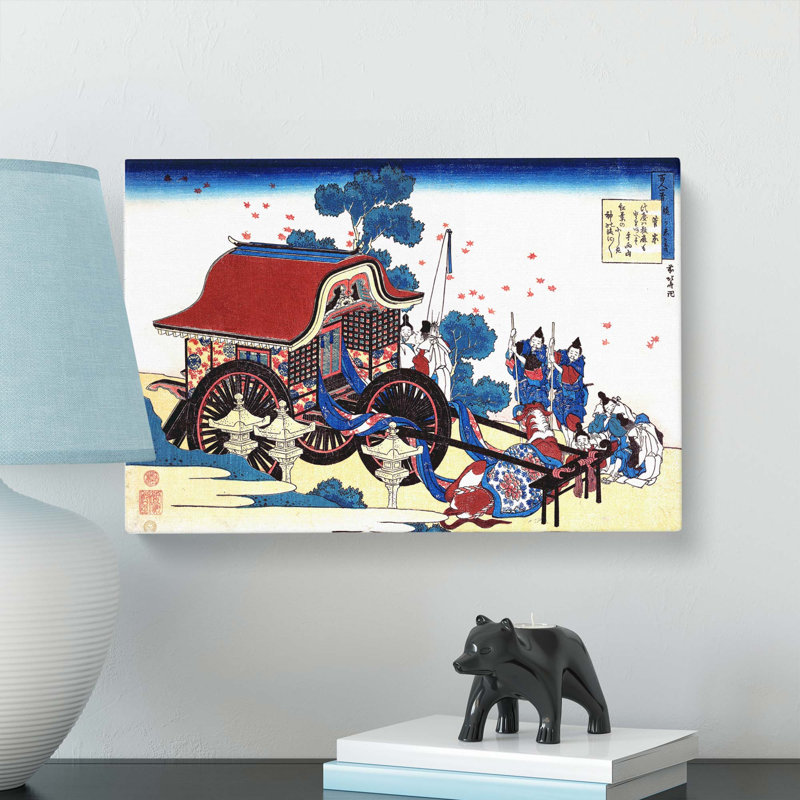 Cow & Cart by Katsushika Hokusai - Wrapped Canvas, 50cm H x 76cm W x 3cm D