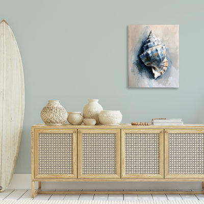  Art mural classique sur toile coquille d'océan par Petal Prints Design