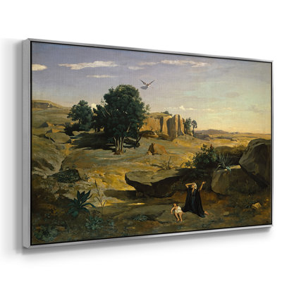 Le marais, c. 1865-1870-Jean-Baptiste-Camille Corot, toile tendue avec châssis