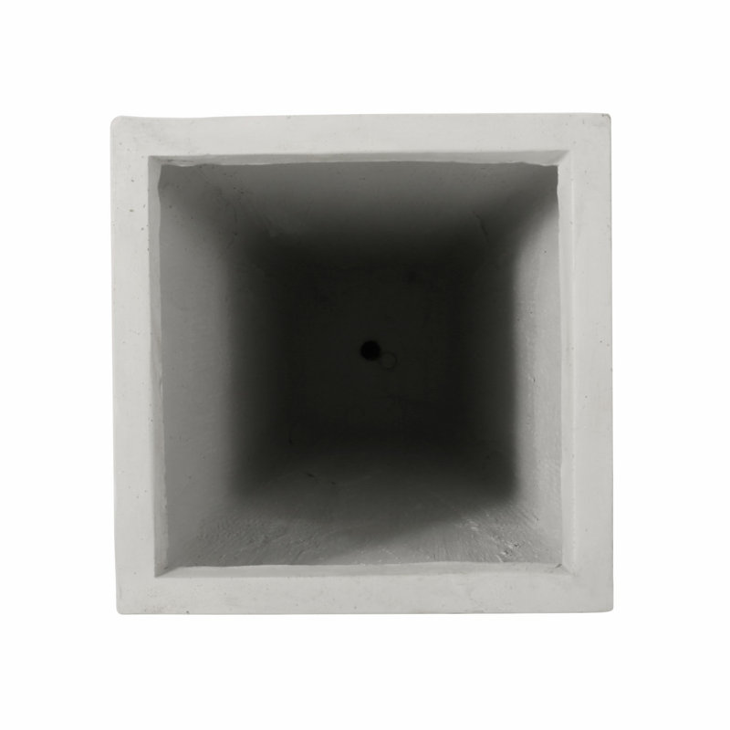 Pot Planter, Matte White, 28.5" H x 13" W x 13" D
