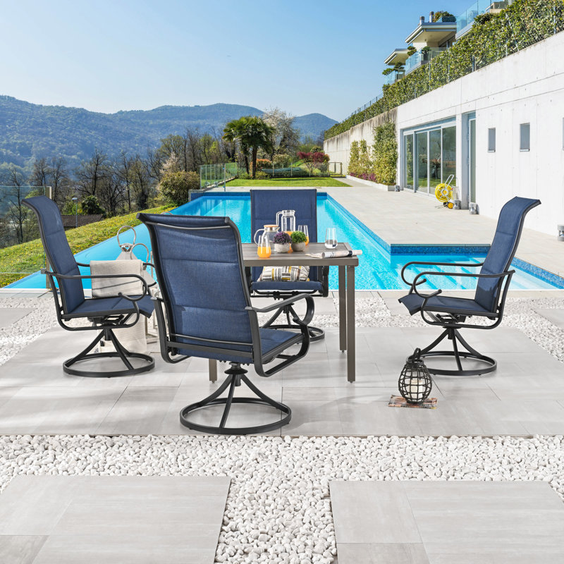 Patio Dining Set, Blue