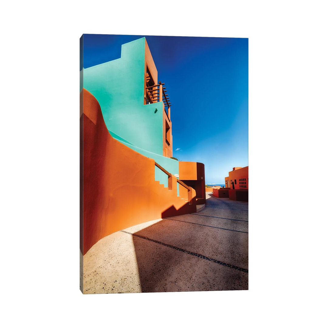 Sun Soaked Adobe, Cabo San Lucas, Mexico by George Oze - Gallery-Wrapped Canvas Giclée on Canvas