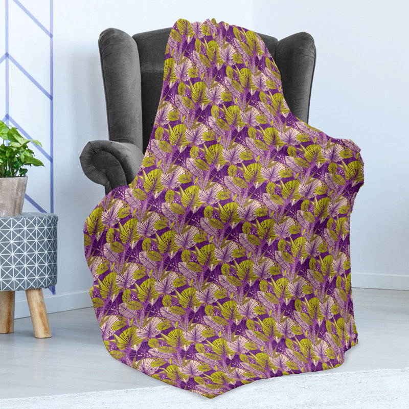 Hand Woven Throw Blanket, 50" W x 60" L