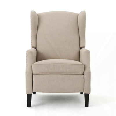 Modern Fabric Wingback Armchair