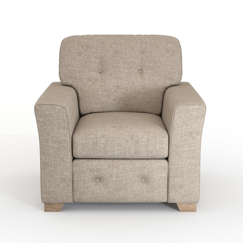 Lisbon Upholstered Armchair, Beige