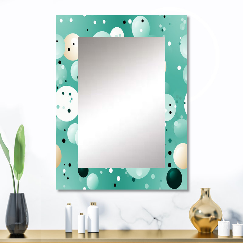 Motif à pois Carlissa Coastal Tranquility, 32 po x 24 po