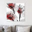 «Crimson Luster Cyclamen», reproduction d'impression sur toile-23605175