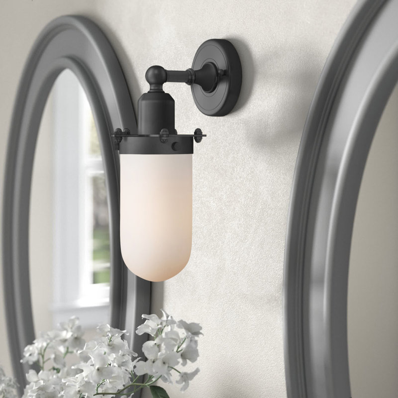 Clymer Armed Sconce, Matte White, Oil Rubbed Bronze
