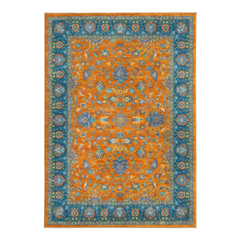 Oriental Indoor Rug, Rectangle 4'4" x 6'