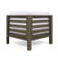 Fauteuil de jeu en bois blanc avec coussins d'eau, l 30,15 po x P 30,15 po, H 26,64 po - style classique, revêtement