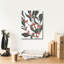  «Colorblock Berry Branch 2» par Emma Scarvey, art mural sur toile, 12 po x 16 po