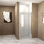 Porte de douche pivotante 25 à 24 po x 72 po, cadre en aluminium-120178776-120178779