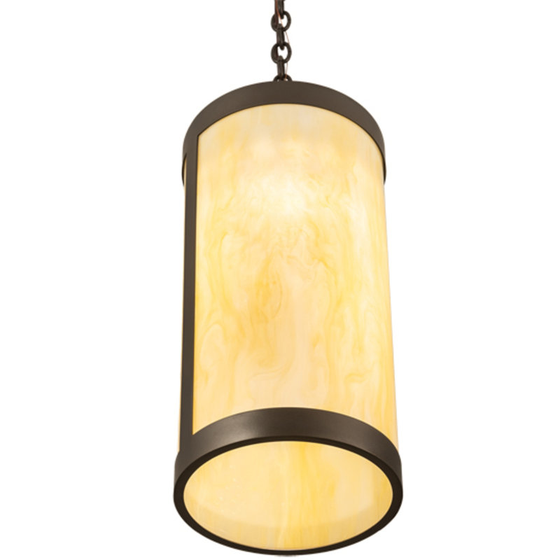 Luminaire suspendu en bronze huilé Annetraude