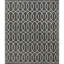 Geometric Area Rug in Dark Gray