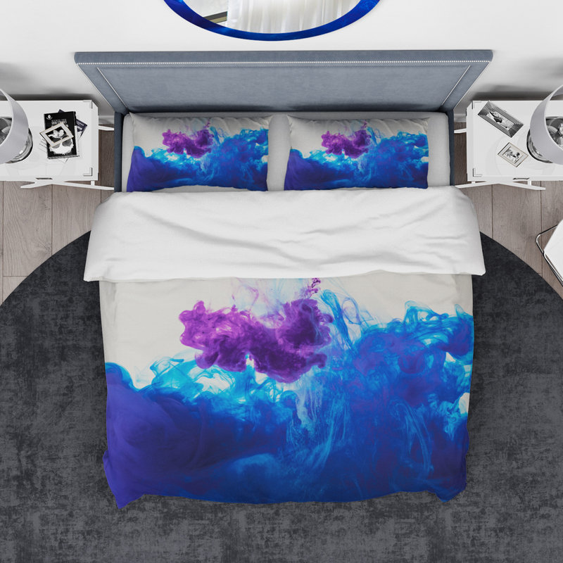 Modern & Contemporary Abstract Duvet Cover, King Duvet Cover + 2 Shams