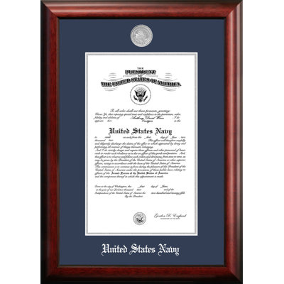 Navy Certificate Picture Frame
