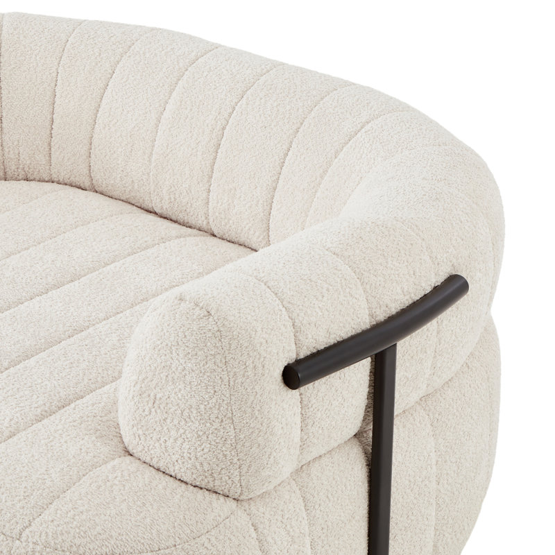 Chaise longue d'intérieur Compression, chaise d'intérieur moderne Boucle de 64 pouces