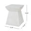 Tables de patio robustes, décor moderne blanc compact Mgo pour l'extérieur