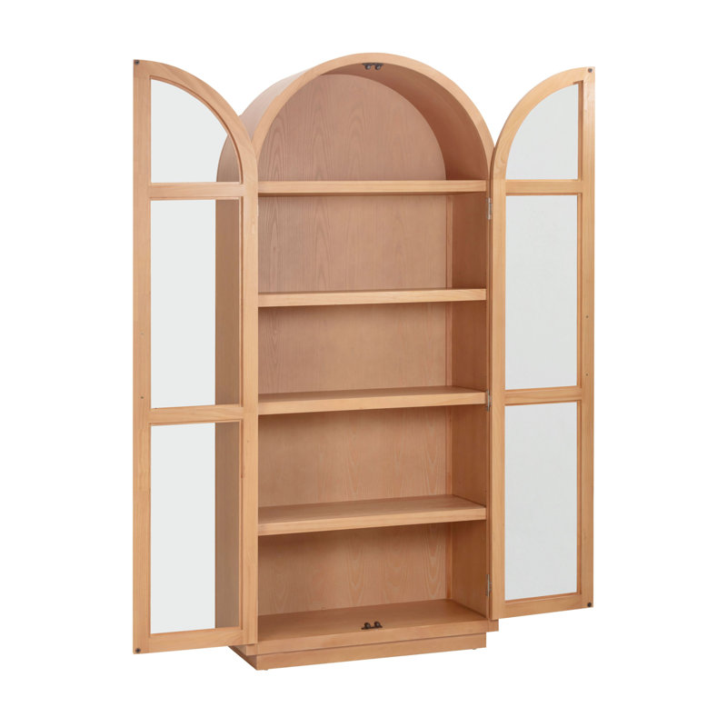 Calhoun Wood Display Cabinet, Natural