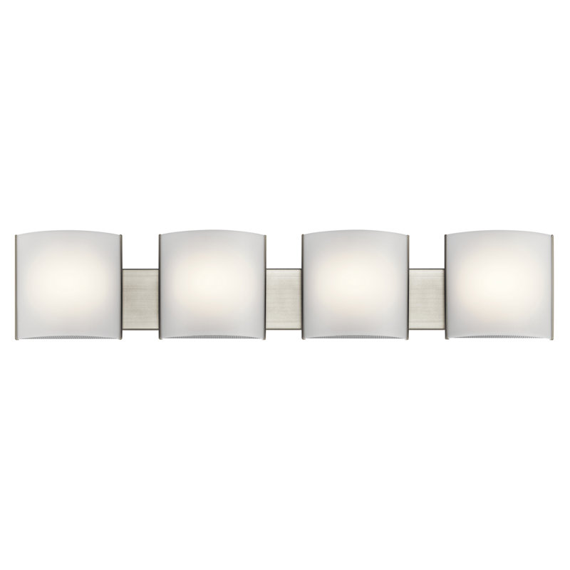 Barre d'éclairage de salle de bain 4 lumières Amari
