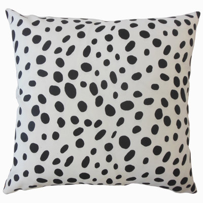 Ibson Polka Dots Feather Reversible Throw Pillow