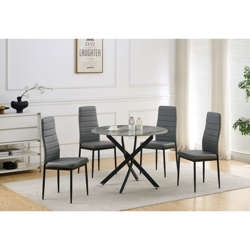 4 - Person Dining Set, Grey