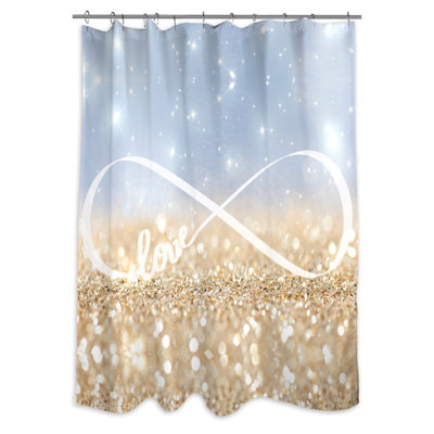 Rideau de douche simple « infinite love » Narberth