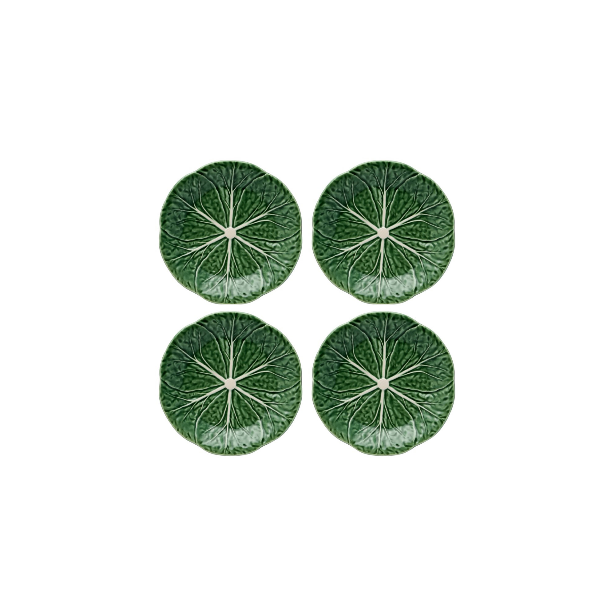 Cabbage Earthenware Scalloped Dinnerware Set