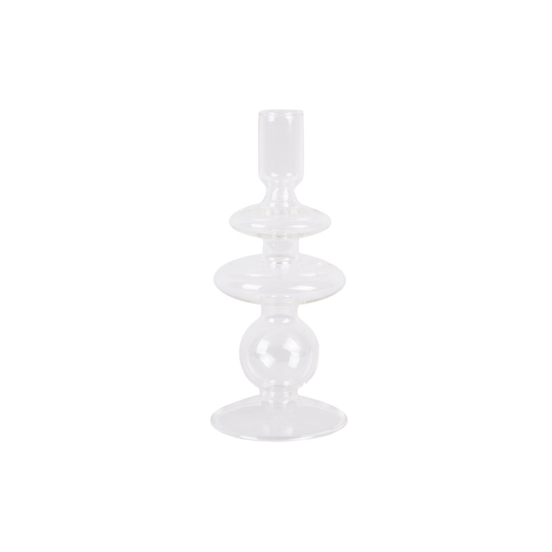Glass Candlestick, Clear