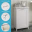 Armoire pour panier à linge inclinable avec sac de rangement en tissu RiverRidge Somerset
