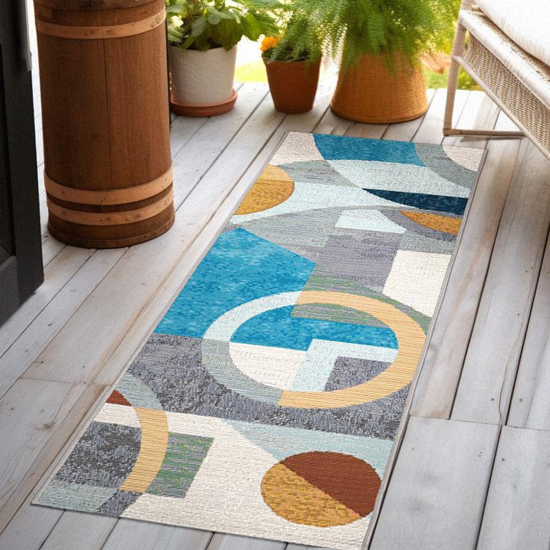 Keazia Indoor/Outdoor Area Rug, Runner 2'7" x 10'