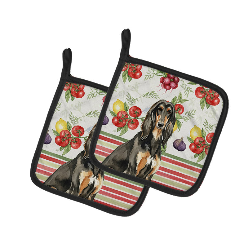 Paire de porte-casseroles noirs et brun clair
