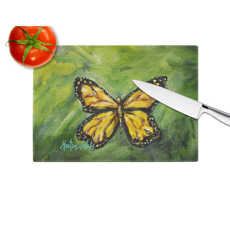 Planche à découper en verre Monarch Glover Fly Butterfly
