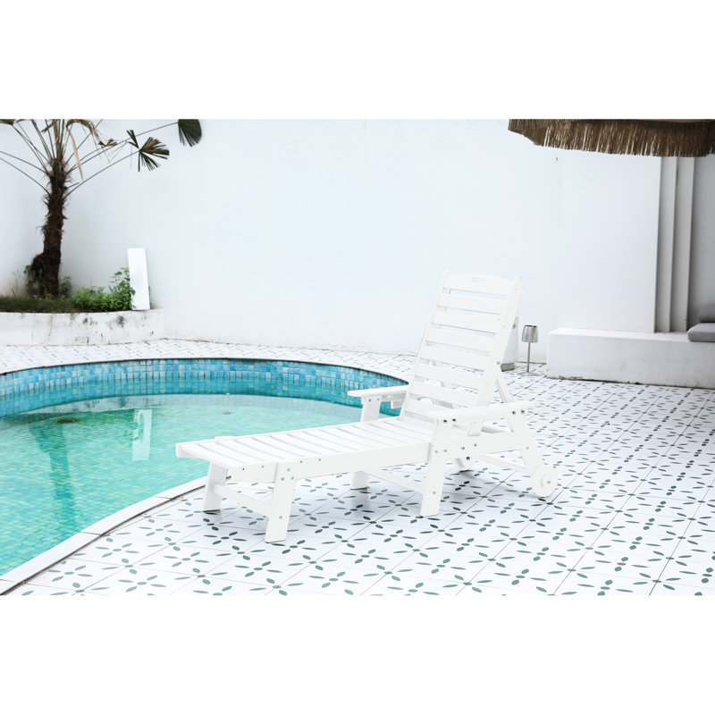 Chaise d'extérieur à 5 positions avec porte-gobelet et mouvement facile pour le patio