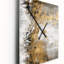 Or et blanc abstrait - horloge murale abstraite-99635860