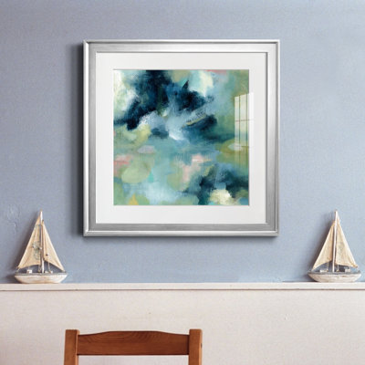 Jardin d'eau - peinture encadrée