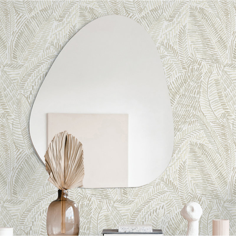 Rouleau de papier peint L 33 pi x l 20,5 po Eline Botanical, Beige