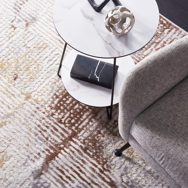 Palma Performance Abstract Rug, Rectangle 5'3" x 7'6"