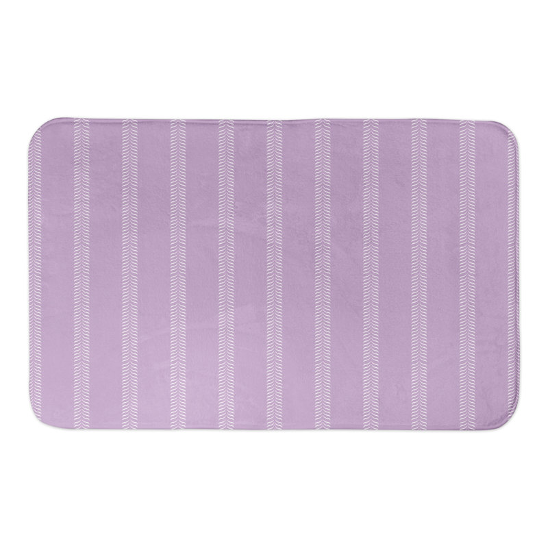 Tapis de bain Lines, Mauve
