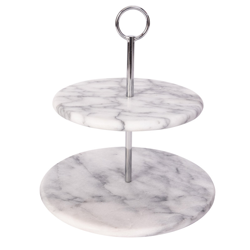 Assiette à dessert Artifacts Marble ™, Blanc mat