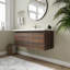 Ensemble de meuble-lavabo mural flottant à simple cuve 48 "avec bassin en résine Latitude Run®-88040599