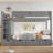 Twin/Twin XL Over Twin/Full Solid Wood Bunk Bed with Built-In Wardrobe and 4 Drawers-1901720125