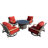 Mikaylin Wicker 4 - Person Patio Conversation Set with Cushions-1122173527-1107072604